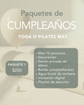 Paquete Cumpleaños 1 — Yoga o Pilates Mat