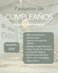 Paquete Cumpleaños 2 — Pilates Reformer