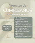 Paquete Cumpleaños 3 — Yoga o Pilates Mat
